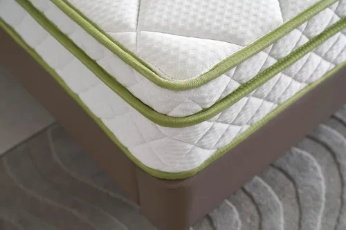 Vista 4 de Oliver & Smith - Colchón híbrido de espuma fresca y cómoda de 8 pulgadas con funda de algodón orgánico transpirable - Parte superior de almohada