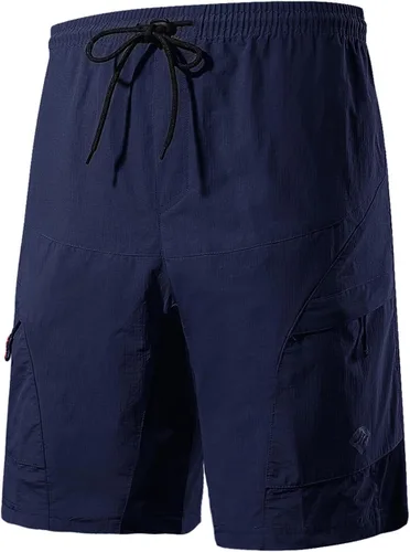 Vista 7 de Santic Coolmax - Pantalones cortos de ciclismo de montaña para hombre coolmax, ligeros Con calzoncillos acolchados-negro