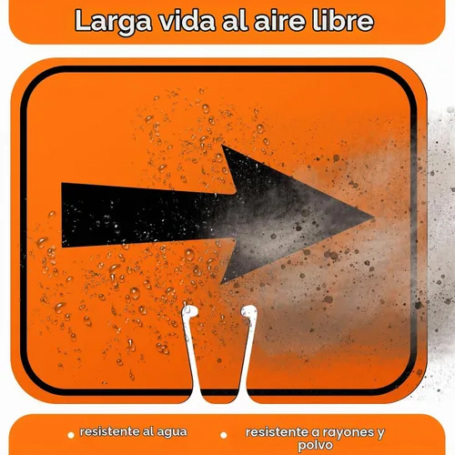 Vista 6 de Geetery - Señales de desviación naranja con flecha de tráfico, 3