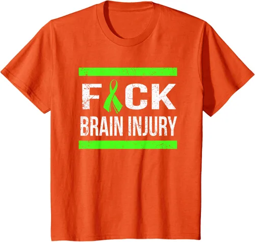 Vista 34 de Apoyo Daño cerebral Concienciación T Shirt, mujer L, Asphalt Negro