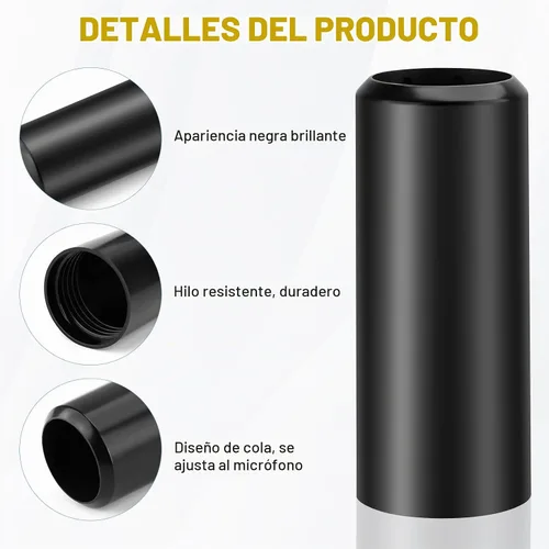 Vista 5 de 1 paquete de cubierta de batería de repuesto para micrófono inalámbrico Shure BLX2/SM58, Beta58, PG58 para reparar la parte rota (1 unidad)