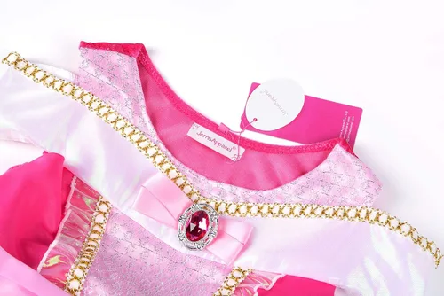 Vista 3 de JerrisApparel Disfraz de princesa para niñas, vestido de fiesta de concursos
