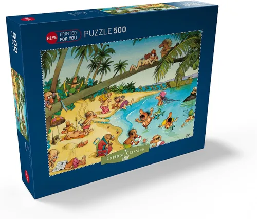 Vista 2 de MyPuzzle Beachies - Jean-Jacques Loup - Cartoon Classics - Rompecabezas prémium de 500 piezas para adultos