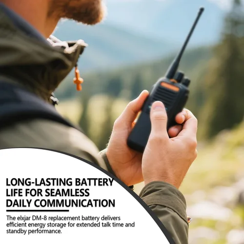 Vista 6 de Paquete de 2 baterías de iones de litio de 7.4V 2200mAh DM-8 de repuesto para radios radioaficionadas Radioddity GA-510 GD-77 GD-77S DM-1801 BF-H6