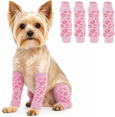Vista 40 de ROZKITCH Protector de codo para perro, 2 patas delanteras y 2 patas traseras para rodilla, envoltura para codo de mascota, protector para calentar