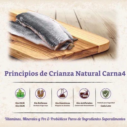 Vista 4 de CARNA4 Alimento para perros secado al aire suave y rápido, receta
