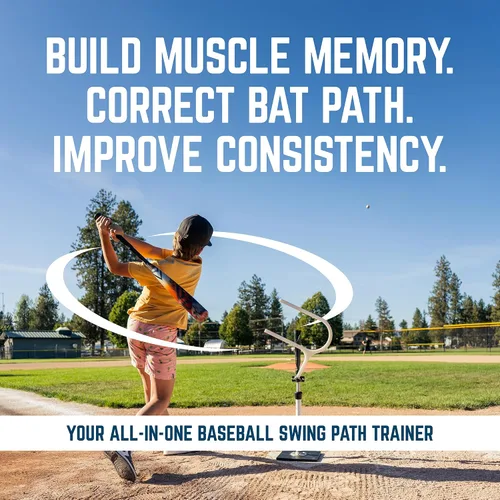 Vista 2 de entrenador de swing de béisbol para niños y adultos Fabricado en EE. UU. con garantía de 1 año Mejora tu equipo de entrenamiento de béisbol