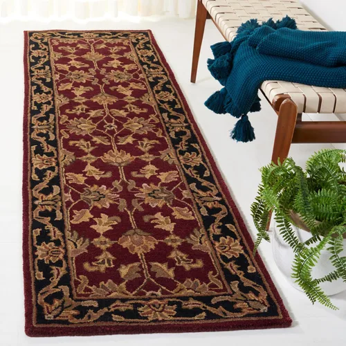 Vista 12 de Safavieh colección Heritage HG628A - tapete oriental tradicional hecho a mano de lana verde oscura y dorada, Lana, negro / beige (Black/ Beige)