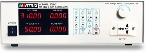 Vista 4 de MATRIX Fuente de alimentación de CA programable 310V 25A 3KVA, fuente de alimentación de CA variable monofásica de sobremesa con RS232, frecuencia