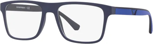 Vista 2 de Emporio Armani Montura para gafas graduadas Ea4115 para hombre con dos clips intercambiables para el sol rectangulares
