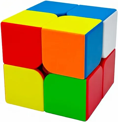 Vista 3 de Willking Moyu Meilong - Cubo de velocidad de 2 x 2, rompecabezas sin calcomanías, cubo mágico de 2 x 2 x 2
