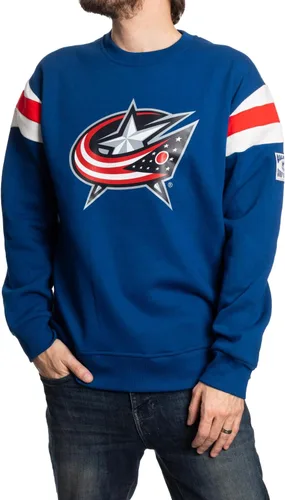 Vista 9 de Calhoun NHL Surf & Skate Varsity - Sudadera de cuello redondo para hombre, estilo retro, colección Coastal