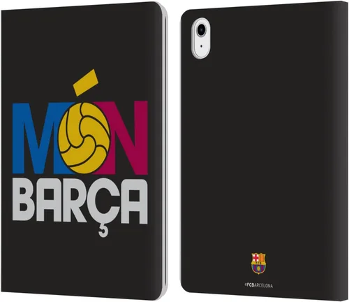 Vista 8 de Head Case Designs Funda de piel con licencia oficial del FC Barcelona Ball Pattern Campions compatible con Apple iPad Air 2020/2022 Patrón de bola.