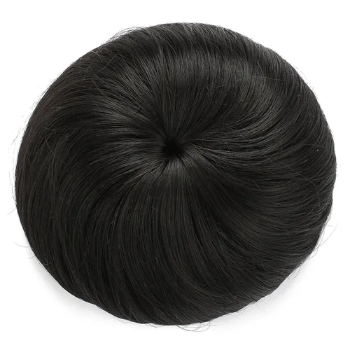Vista 23 de Onedor Extensión de Cabello Fibra Sintética Chignon Donut Moño Peluca (10)