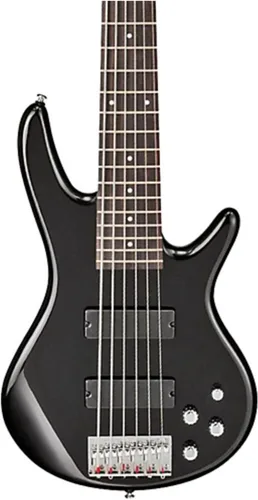 Vista 3 de Ibanez GSR206 bajo eléctrico de 6 cuerdas, diapasón de palisandro, Negro