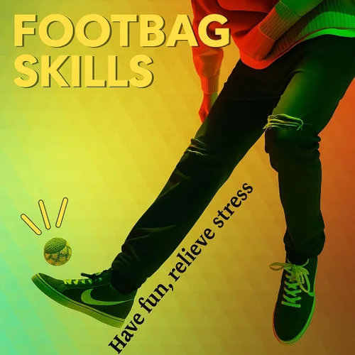 Vista 4 de Mia Jewel Shop Spirit of Nature - Footbag Sack for Kick Ball Assorted Foot Bag Crochet Hacky for Adults Juggling Balls for Beginners