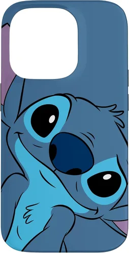 Vista 17 de Disney Lilo y Stitch Linda Carátula de Stitch en Color Gris Pizarra para iPhone 17