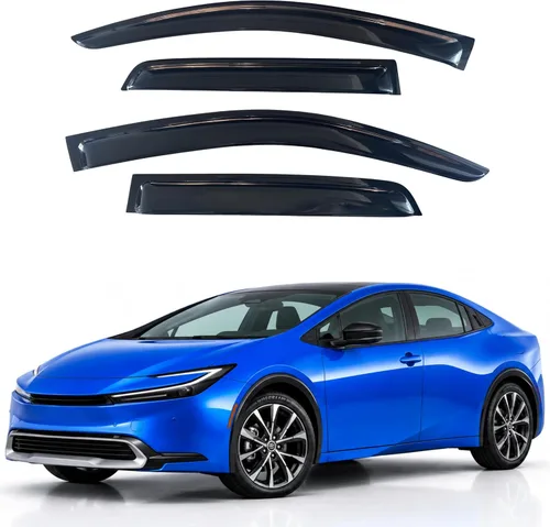 Vista 206 de Visera de ventana IG para Ford Focus Sedán y Hatchback 2012-2018, Protector de ventana lateral para lluvia y viento estilo Mugen, extra duradero