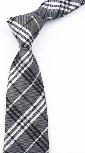 Vista 6 de Corbatas de diseñador formal de jacquard con estampado de rayas para hombre