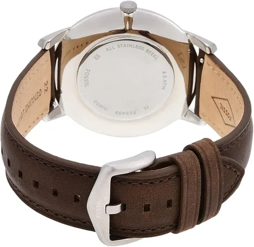 Vista 6 de Fossil - Reloj casual de cuarzo minimalista de acero inoxidable y delgado para hombre