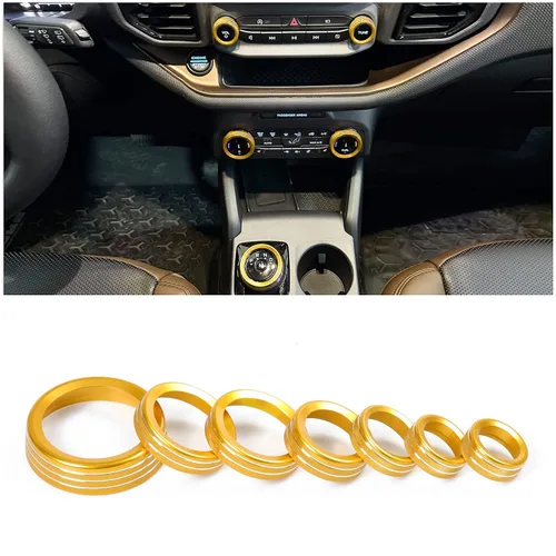 Vista 13 de Cubierta de perilla de interruptor de faros de aire acondicionado para 2021 2022 2023 2024 2025 Nuevo Ford Bronco 2/4 Puerta Interior Accesorios