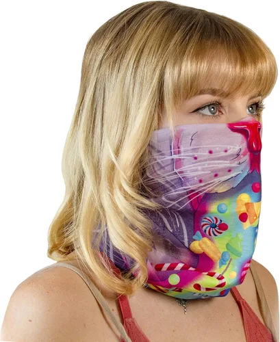 Vista 3 de Máscara facial sin costuras, estilo ligero multiusos y protección