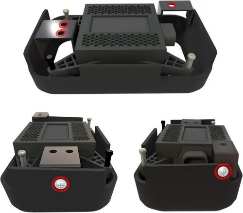 Vista 5 de Cubierta protectora del sensor de radar para Honda Accord 2018-2022 - H/D (Acero, Negro) El soporte original