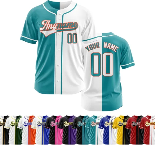 Vista 16 de Camiseta de béisbol personalizada con número de nombre cosido o impreso, camiseta de béisbol para hombres, mujeres, jóvenes, camiseta de béisbol