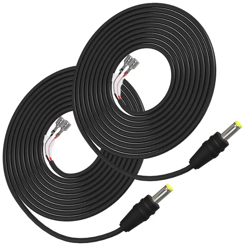 Vista 7 de Cable de alimentación para cámara de sendero, cable de alimentación externo CC de 79 pulgadas compatible con cámara de juego de 0.217 x 0.083 in DC