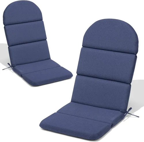 Vista 11 de Crestlive - Cojín Adirondack para silla, 50 x 19.6 pulgadas, impermeable, resistente a la decoloración, cojín para silla mecedora de respaldo alto