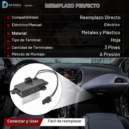 Vista 7 de Módulo de control de ventilador AC Resistencia del motor del ventilador para 2003-2007 Chevy Silverado Avalanche Suburban Tahoe, GMC Envoy Sierra