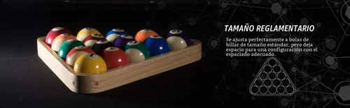 Vista 3 de Viper - Accesorio para mesa de billar/billar: estante de 8 bolas, triángulo de madera dura, sostiene bolas de tamaño estándar de 2-1/4