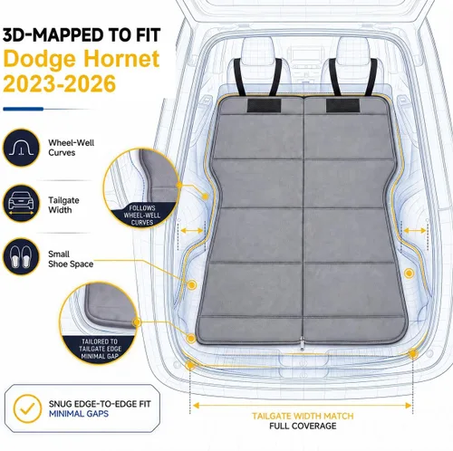 Vista 2 de Colchón de coche para Dodge Hornet 2023-2026, cama de coche