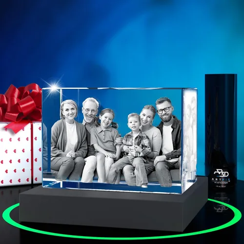 Vista 24 de ArtPix 3D Foto de cristal, regalos personalizados de Navidad para esposa, mujer, mamá, ella, él, hombres, madre, abuela, gran regalo personalizado