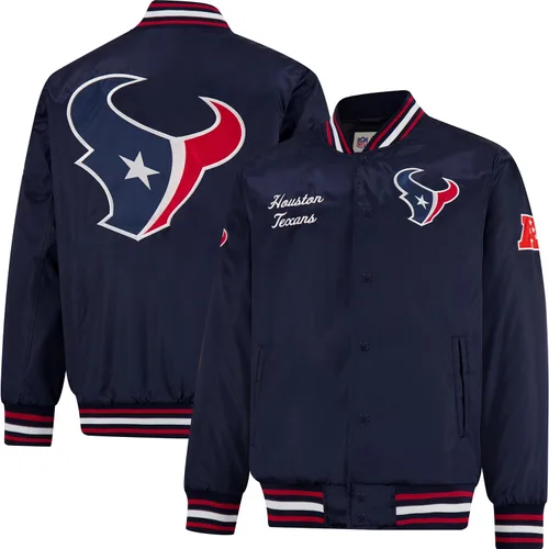 Vista 17 de Ultra Game Chaqueta de satén oficial de la NFL Supreme Heritage para hombre