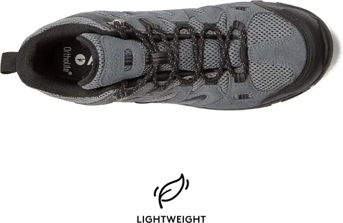 Vista 4 de HI-TEC Ravus WP - Botas de senderismo impermeables para hombre ligeras y transpirables para exteriores