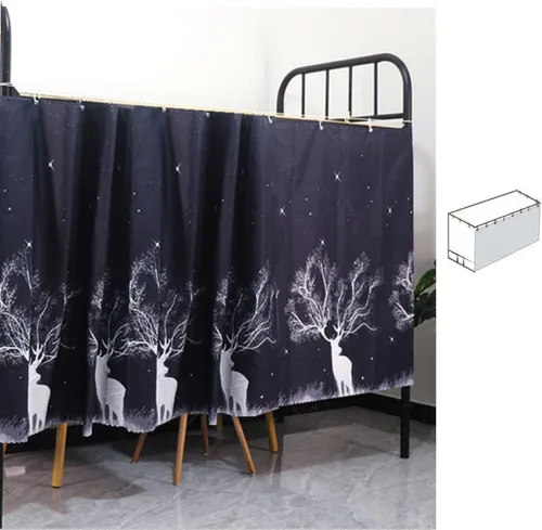Vista 20 de JIAHG - Cortinas para cama individual para alumnos, para cama individual, tienda de campaña, cortinas, mosquiteras, tela opaca, protección contra