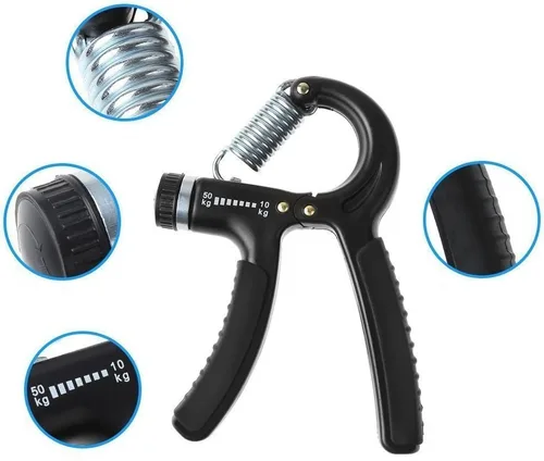 Vista 5 de Luxon Paquete de 2 fortalecedores de agarre de mano de resistencia ajustable de 22 a 110 libras (22.0-110.2 lbs) - Ejercitador de agarre de mano