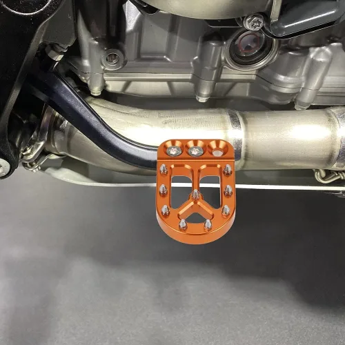 Vista 4 de Para KTM 790 Adventure R S 2018-2022 890 Adv - Palanca de freno de pie trasero ajustable para motocicleta, almohadilla de clavija, placa de Negro