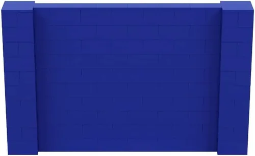 Vista 252 de EverBlock Kit de pared de 5 x 4 pies Bloques de construcción modulares Sistema de pared para edificios, pantallas y estructuras Divisor