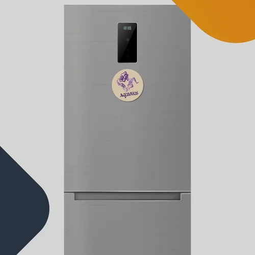 Vista 5 de Magnet Me Up Calcomanía magnética para nevera con signo del zodiaco Acuario, redondo de 5 pulgadas, colección fresca, perfecta para refrigerador