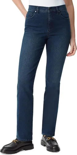 Vista 41 de Gloria Vanderbilt - Pantalones de mezclilla Amanda clásicos de tiro alto y pierna cónica petite para mujer Begonia Bloom