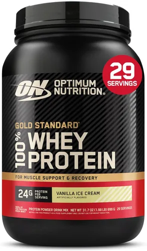 Vista 29 de Optimum Nutrition Estándar dorado 100% Proteína de Suero de Leche en Polvo, Pie de lima, 1.8 Libra