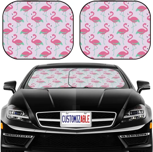 Vista 7 de MSD Parasol de coche para SUV, 2 piezas, ajuste universal, parasol personalizado para SUV se adapta a la mayoría de MUV, Hatchback, camioneta, MPV