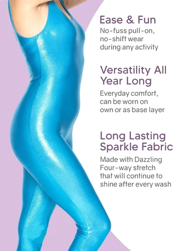 Vista 4 de Stretch is Comfort Disfraz de muñeca Unitard de algodón y Mystique Tank para mujer