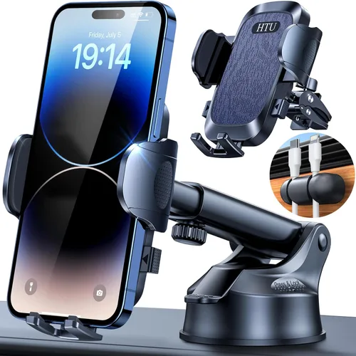 Vista 11 de HTU 【98 + libras de succión más fuerte y grado militar】 Soporte de teléfono para automóvil 【Patente y certezas de seguridad】 Soporte para teléfono