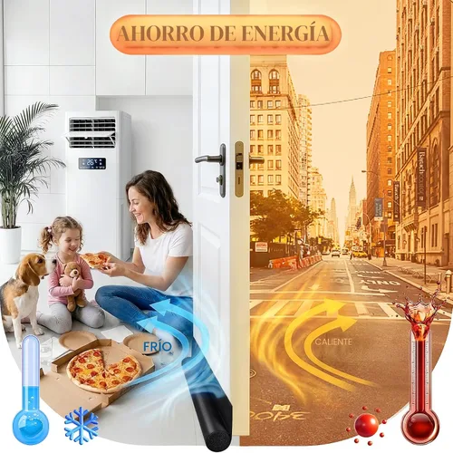 Vista 2 de Tope de Corriente de Puerta HomeProtect de 76 cm, Cinta de Clima con Adhesivo Fuerte para Protección Esencial del Hogar en Dormitorio para Espacios