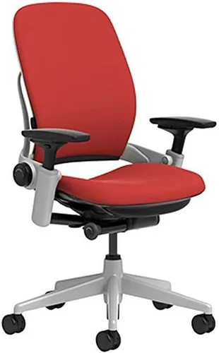 Vista 9 de Steelcase Silla de oficina Leap con ruedas duras tapizadas, regaliz Negro