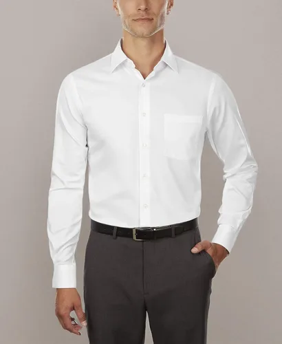 Vista 6 de Van Heusen Camisa de vestir Lux Satin Ajustada Sólido Cuello Extendido para Hombre