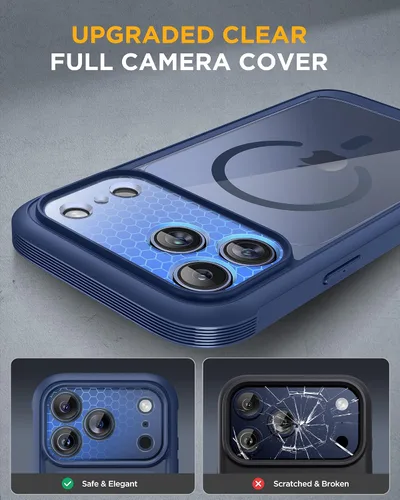 Vista 571 de Miracase Serie de vidrio para iPhone 11 de 6.1 pulgadas, funda protectora de cuerpo completo resistente mejorada con protector de pantalla de vidrio